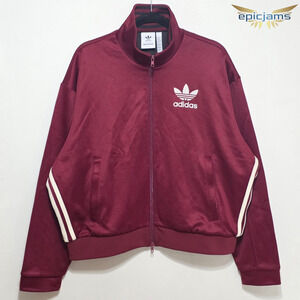 Adidas Originals x Wales Bonner Women’s Track Jacket JJ2933 Burgundy Size XL New